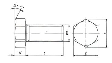 DIN 933 Hexagon screw